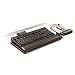 3M Easy Adjust Sit/Stand Keyboard Tray with Adjustable Platform, 23 Inch Track, Antimicrobial Gel Wrist Rests (AKT180LE)