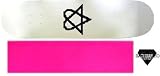 HEARTAGRAM Skateboard DECK cky bam WHITE 7.5 PINK GRIP