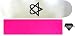HEARTAGRAM Skateboard DECK cky bam WHITE 7.5 PINK GRIP