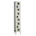 Hallowell Safety-View USV1228-3PT Parchment Steel Wardrobe Locker, 1 Wide with 3 Opening, 3 Tier, 12" Width x 78" Height x 12" Depth, Knock Down
