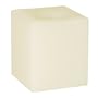 Candle Impressions CA10316CH Vanilla Scented 4-Inch Flameless Square Wax Candle, Champagne