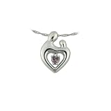 0.50 (1 2) cttw Medium Sterling Silver Mother and Child� June Pendant by Janel Russell