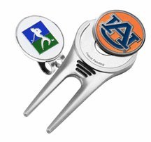 Auburn Tigers Divot Tool Hat Clip With Golf Ball Marker Of 2)