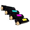 4 toner compatible cartridges High Capacity for printers Xerox Phaser 6500, 6500D, 6500DN, 6500V/DN, 6500V/N, Xerox WorkCentre 6505, 6505DN, 6505N, 6505V/DN, 6505V/N colour printers best replacement for , Black, Cyan, Magenta, Yellow cartridges