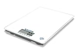 Salter Large ultra slim glass platform electronic kitchen scale white