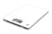 Salter Large ultra slim glass platform electronic kitchen scale white