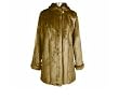 Dennis Basso Pelted Faux Sable Coat with Convertible Collar