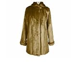 Dennis Basso Pelted Faux Sable Coat with Convertible Collar