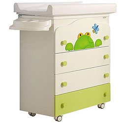 Frog 3-in-1 Nursery Dresser And Changing Table by Azur