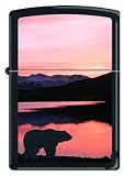 Zippo Custom Lighter - Black Bear Sunset RARE!