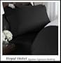 1200 Thread Count Full Size 4pc Bed Sheet Set 100% Egyptian Cotton Deep Pocket 1200 TC Solid Black