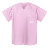 UGA Georgia Bulldogs Pink Logo Scrub Top XL