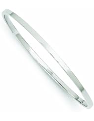 Genuine 14K Yellow Gold White Gold 3mm Polished Square Tube Bangle 3 Grams Of Gold 100% Satisfaction Guaranteed.