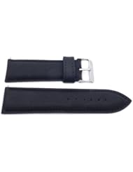 Genuine Leather Black 30 Millimeter Watch Strap