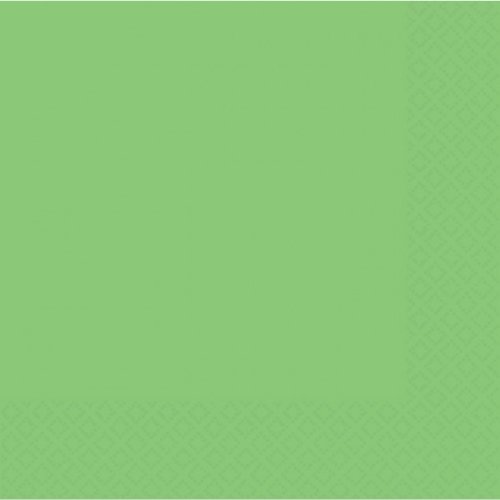 "Kiwi Green Party Napkins, luncheon size, pack of 20"