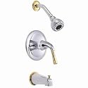 Danze 1Handle Trim Tub & Shower Set, Chrome/Polished Brass