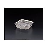 エスコ １６０ｘ１６０ｘ４５ｍｍミニ角ざる（ステンレス製） EA992C-8