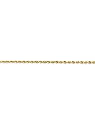 14k Yellow Gold 9in 1.84mm D/C Quadruple Rope Anklet Chain. Metal Wt- 2.3g