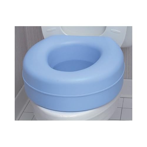 DuroMed Deluxe Plastic 5 Toilet Seat Riser, Blue