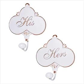 <b>His and Hers Towel Hangers - Style 35523</b>