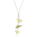 Monserat De Lucca Brass Paper Airplanes Necklace 29