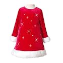 Bonnie Jean Toddler Girls Clothes Red Snowflake Christmas Dress 2T-4T