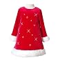 Bonnie Jean Toddler Girls Clothes Red Snowflake Christmas Dress 2T-4T