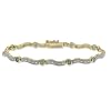 18k Yellow Gold Plated Sterling Silver Emerald Bracelet