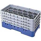 Cambro 17HS434 17 Compartment Half Size Stemware and Tumbler Camrack®
