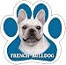 French Bulldog Paw Shaped Car Magnet