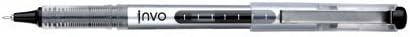 Invo 0.7mm Tip 0.5mm Line Needlepoint Rollerball Pen - Black (Pack of 12)