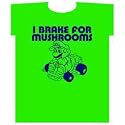 Super Mario Brothers "I Brake for Mushrooms" Large T-Shirt