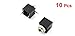 uxcell 10 Pcs Panel PCB Female 3.5mm Headphone Jack Audio Connectors