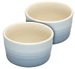 Le Creuset 0.2 Litre Stoneware Ramekins, Set of 2, Coastal Blue