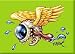 Artist BigToe Eye Spy Flying Eyeball Fridge Magnet