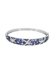 Effy Jewlery Water Colors Blue Sapphire & Diamond Bangle, 8.25 TCW