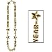 Happy New Year Beads-Of-Expression - Gold Party Supplies