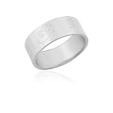 Ziovani Etched Chinese Animal Birth Sign Sheep/Goat Stainless Steel Ring