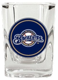 Milwaukee Brewers Square Shot Glass - 2 Oz. - 12 Count Set