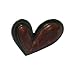 Heart of Stone Red Coral Brass Ring