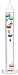 21 inch Galileo Thermometer with Gold Tags Liquid Thermometers