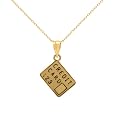 10k Yellow Gold Credit Card Pendant&nbsp;&nbsp;by Amazon.com Collection 