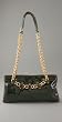 GOLDENBLEU Aster Bag in Black Herringbone Patent