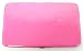 Hot Pink Shiny Vinyl Hard Frame Wallet ID Holder