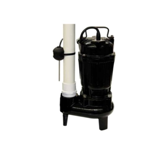Glentronics, Inc. E7055-VS PHCC Pro Series 1/2 HP Sewage Ejector Pump with Vertical Switch