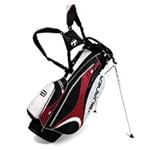 IMAGE OF TaylorMade Golf 2010 Burner Stand Bag (White/Black/Red)