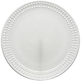 L'Objet Perlee White Round Serving Bowl 14in