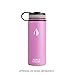 Klear Bottle - 18 Oz Stainless Steel Water Bottle - Double Wall Vacuum Sealed Insulated (Black )