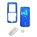 Sony Ericsson W810i W810 Snap-On Transparent Blue Crystal Case Cover with Removable Swivel Belt Clip