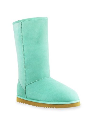 Australia Womens Boots Aukoala Sheepskin Warm Classic Tall_Aqua green_Us Size 7 On Sale